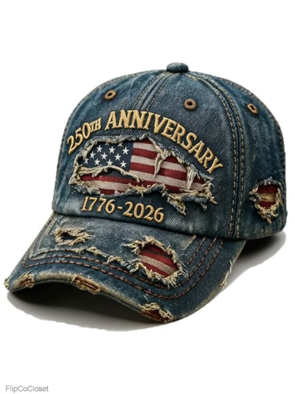 USA 250th Anniversary Baseball Cap Adjustable Cotton Trucker Hat